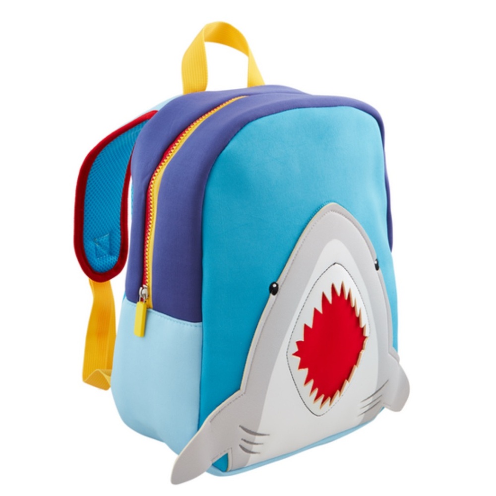 Mud Pie - Shark Neoprene Backpack - 13” x 9 1/2” x 5 1/2”